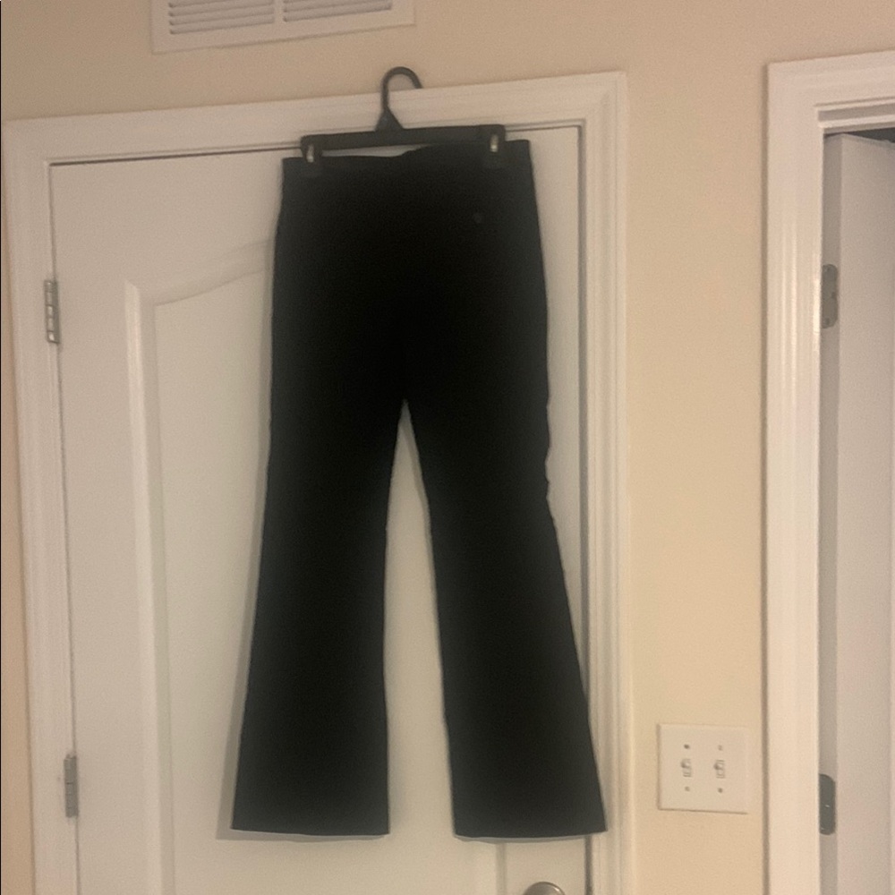 Express Editor Black Flared Pants 4 R - Picture 3 of 7